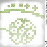 Les baies sauvages - grille point de croix - création Alessandra Adelaide - AAN (zoom 2)
