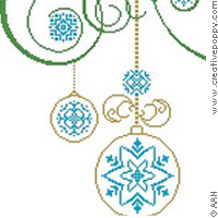 <b>Natale (Ornements pour Noël)</b><br>grille point de croix<br>création <b>Alessandra Adelaide - AAN</b>