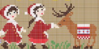 Collection Bonheurs d\'enfance - Noël - grille point de croix - création Perrette Samouiloff (zoom 2)