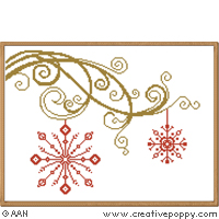 Kerstmis - grille point de croix - cr&eacute;ation Alessandra Adelaide - AAN