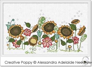 <b>Un coin d'été</b><br>grille point de croix<br>création <b>Alessandra Adelaide - AAN</b>