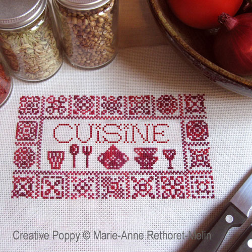 Cuisine - grille point de croix - création Marie-Anne Réthoret-Mélin (zoom 3)