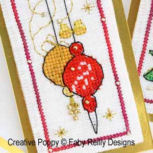 Faby Reilly - Mini motifs de Noël 5 (pour cartes, étiquettes...), grille de broderie point de croix (zoom 4)