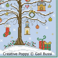 Un chant de Noël - grille point de croix - création Gail Bussi - Rosebud Lane (zoom 3)