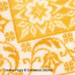 Gracewood Stitches - Motif \"Log Cabin\" - L\'hiver - Grille de broderie point de croix (zoom 3)
