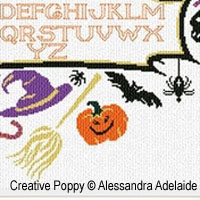 Alessandra Adelaide - L\'ABC de Halloween (grille point de croix) (zoom 2)