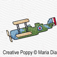 Maria Diaz - Mini Motifs Transports (1), zoom 1 (grille de broderie point de croix)