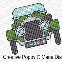 Maria Diaz - Mini Motifs Transports (1), zoom 1 (grille de broderie point de croix)