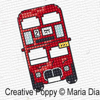 Maria Diaz - Mini Motifs Transports (2), zoom 1 (grille de broderie point de croix)