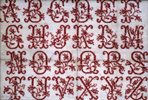 Murile Brunet- Rose alphabet sampler "marquette"