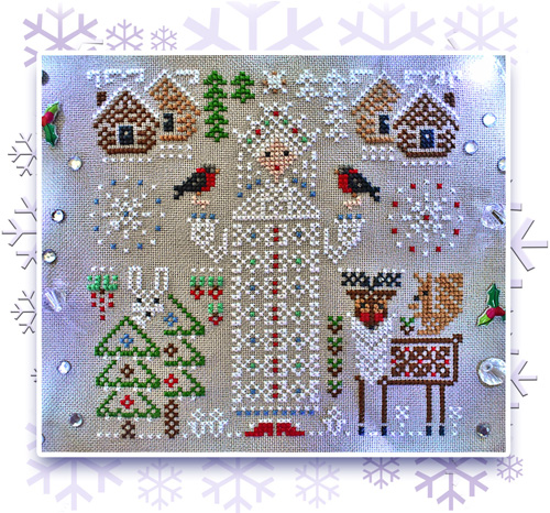 Mademoiselle Hiver, grille de broderie, création Kateryna - Stitchy Princess