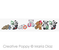 Maria Diaz - Alphabet aux petits oursons (grille de broderie point de croix) (zoom 4)