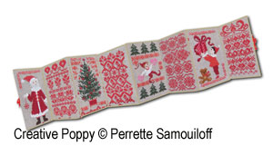 Perrette Samouiloff - 8 Motifs de Noël en rouge (grille de broderie au point de croix) (zoom 2)