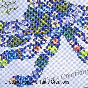 Tam\'s Creations - Octopatches, le poulpe en patch (grille de broderie point de croix) (zoom 4)