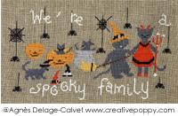 <b>La famille Halloween!</b><br>grille point de croix<br>création <b>Agnès Delage-Calvet</b>