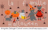 La famille Halloween! - grille point de croix - création Agnès Delage-Calvet (zoom 2)