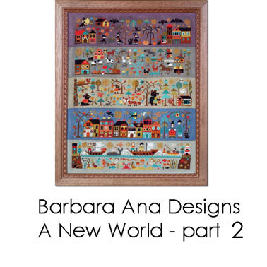 <b>Le nouveau monde (partie II) - Prairies généreuses</b><br>grille point de croix<br>création <b>Barbara Ana</b>
