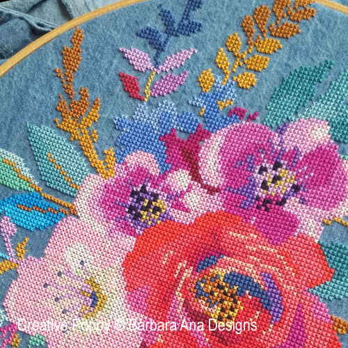 Barbara Ana - Color Therapy, zoom 2 (grille de broderie point de croix)