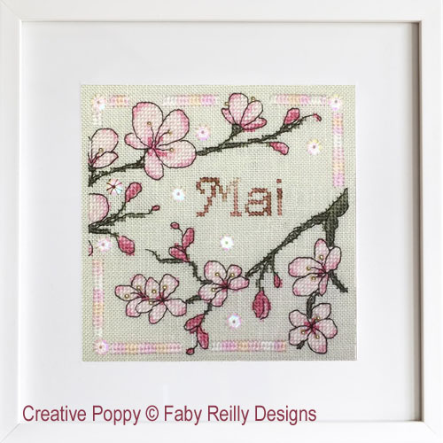 Faby Reilly Designs - Anthea - Sakura - mai, détail 3 (grille point de croix)