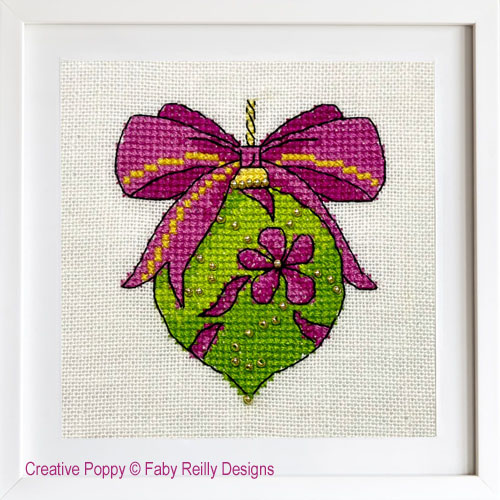 Faby Reilly Designs - Minis Framboise et Citron vert, détail 1 (grille point de croix)