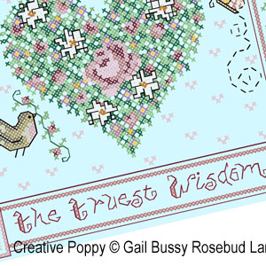 Un brin de tendresse (On a toujours besoin...) - grille point de croix - création Gail Bussi - Rosebud Lane (zoom 3)