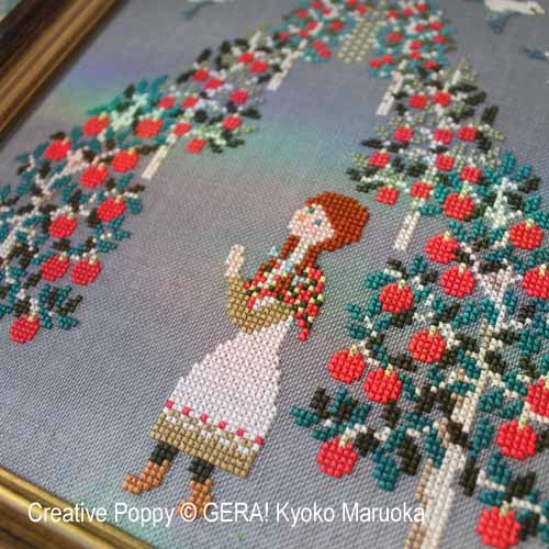 Gera! Kyoko Maruoka - Anne (la prière), zoom 1 (grille de broderie point de croix)
