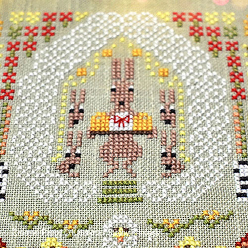 Kateryna - Stitchy Princess - Joyeuses Pâques, détail 4 (grille point de croix)