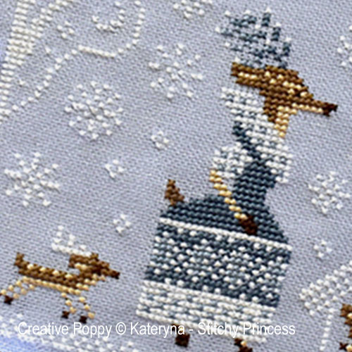 Kateryna - Stitchy Princess2 - Mademoiselle biche zoom 1 (Grille de broderie)