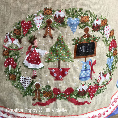 Lilli Violette - Biscuits de Noël, zoom 4 (grille de broderie point de croix)