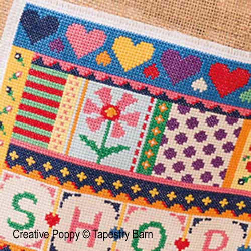Tapestry Barn - Sac shopping, zoom 3 (grille de broderie point de croix)