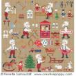 <b>Le Père Noël est très occupé - GM</b><br>grille point de croix<br>création <b>Perrette Samouiloff</b>