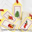 Faby Reilly - Mini motifs de Noël 5 (pour cartes, étiquettes...), grille de broderie point de croix
