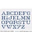 <b>Les papillons - motif pour alphabet et gant de toilette</b><br>grille point de croix<br>création <b>Marie-Anne Réthoret-Mélin</b>