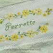 <b>Collection de serviettes au hérisson - motif Serviette de toilette</b><br>grille point de croix<br>création <b>Perrette Samouiloff</b>