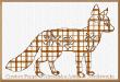 Alessandra Adelaide Needleworks - Animaux de la forêt : renard, détail 1 (grille point de croix)