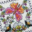 Lesley Teare - Petifs motifs de Blackwork aux papillons, zoom 1 (grille de broderie point de croix)