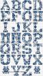 Lesley Teare Designs - Alphabet Bleu de Delft (grille point de croix)