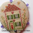 Marie-Anne Rethoret-Melin - Pinkeep - la maison à la porte rouge, zoom 1 (grille de broderie point de croix)