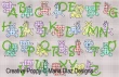 Alphabet Baby Jungle, création Maria Diaz - grille de broderie point de croix