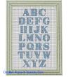 Tapestry Barn - Alphabet Pâquerettes (grille de broderie point de croix)