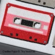 Tiny Modernist - Cassettes Rétro, zoom 1 (grille de broderie point de croix)