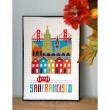 <b>San Francisco</b><br>grille point de croix<br/>création <b>Tiny Modernist</b>