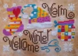 <b>Warm winter welcome</b><br>grille point de croix<br>création <b>Barbara Ana</b>