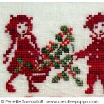 Abécédaire de Noël aux petits chats - grille point de croix - création Perrette Samouiloff (zoom 2)