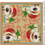 Biscornu Noël au petit chien - grille point de croix - création Barbara Ana (zoom 2)