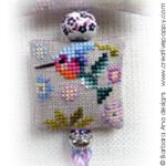 Les colibris - ornement pour ciseaux - grille point de croix - création Barbara Ana (zoom 2)