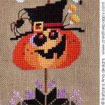 L\'épouvantail d\'Halloween - grille point de croix - création Barbara Ana (zoom 3)