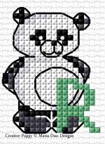 Maria Diaz - Alphabet aux petits oursons (grille de broderie point de croix) (zoom 2)
