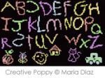 Alphabet de l\'école - grille point de croix - création Maria Diaz (zoom 2)