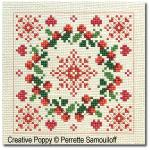 Perrette Samouiloff - Nouveaux carrés à broder  pour ornements de Noël (grille de broderie au point de croix) (zoom 4)